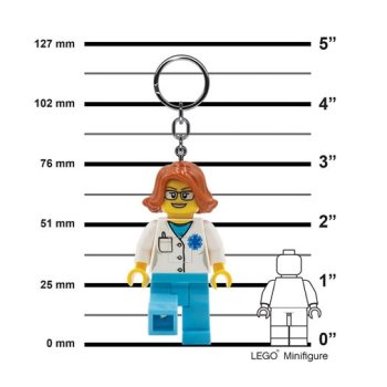 Breloc LEGO Iconic cu LED - Femeie Doctor