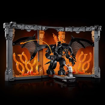 Stapânul inelelor: Diorama pentru biblioteca cu un Balrog