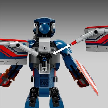 Figurina de constructie Capitanul America