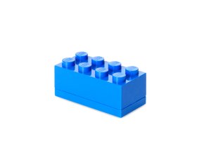 Mini cutie depozitare LEGO 2x4 albastru inchis
