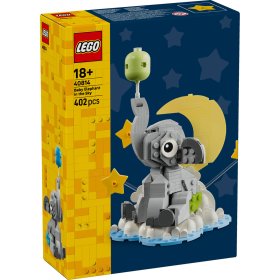 Pui de elefant pe cer