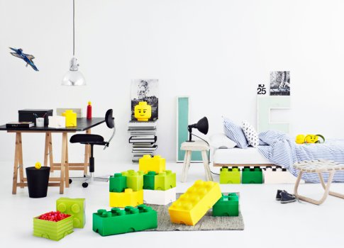 Cutie depozitare LEGO 8 galben
