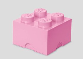 Cutie depozitare LEGO 2x2 roz deschis