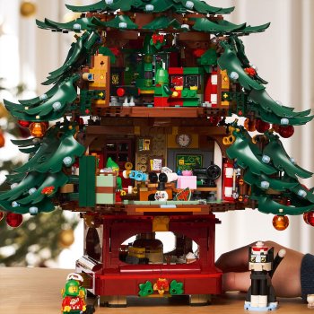 Pom de Craciun decorativ de construit în familie