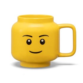 Cana mare LEGO din ceramica – Cap de baiat
