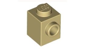 Cărămidă modificată 1 X 1 cu 1 Knob