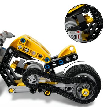 Motocicletă galbenă
