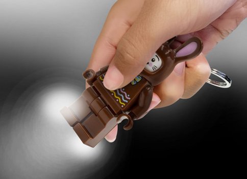 Breloc cu LED LEGO Iepurasul de ciocolata