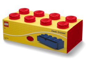 Sertar de birou LEGO 2x4 rosu