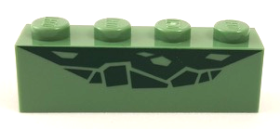 Cărămidă 1 X 4 decorată piele reptilă