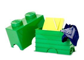Cutie depozitare LEGO 2 verde inchis