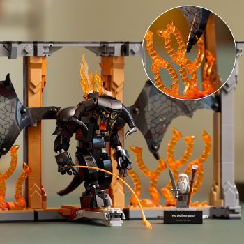 Stapânul inelelor: Diorama pentru biblioteca cu un Balrog