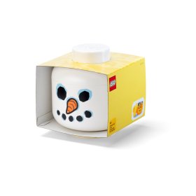 Cutie depozitare L cap minifigurină LEGO - Om de zăpadă