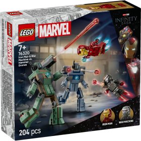 Iron Man si War Machine vs dronele Hammer
