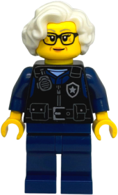 Minifigurină LEGO City Ofițer Poliție (Bunică) cty1902