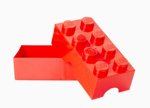 Cutie LEGO pentru sandwich rosu