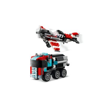 Camioneta cu platforma si elicopter
