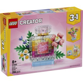Sticlă de parfum cu flori decorativă
