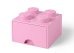Cutie depozitare LEGO 2x2 cu sertar, roz