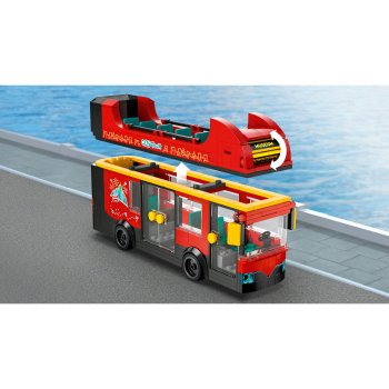 Autobuz turistic rosu cu etaj