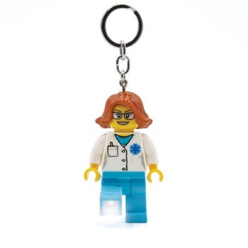 Breloc LEGO Iconic cu LED - Femeie Doctor