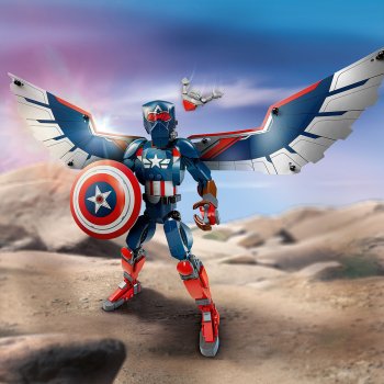 Figurina de constructie Capitanul America