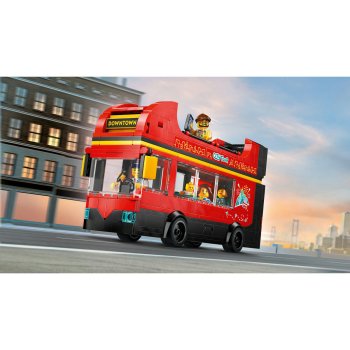 Autobuz turistic rosu cu etaj