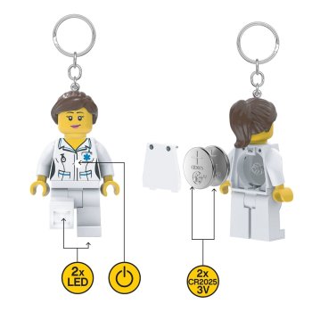 Breloc cu LED LEGO Asistentă