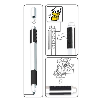 Pix cu gel LEGO - negru