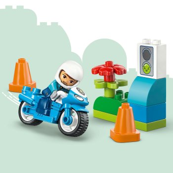 Motocicletă albastră de poliție