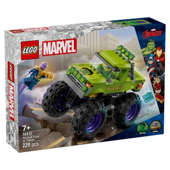 Hulk în vehicul de teren contra lui Thanos