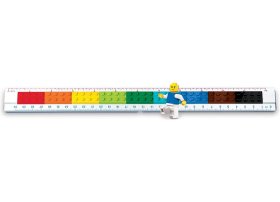 Rigla LEGO construibila cu minifigurina