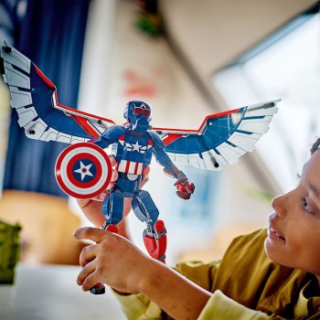 Figurina de constructie Capitanul America
