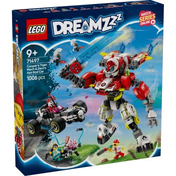 Robotul tigru al lui Cooper si masina hot rod a lui Zero