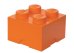 Cutie depozitare LEGO 2x2 portocaliu