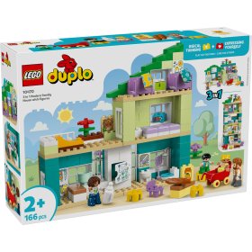 Casă modernă de familie 3 în 1, cu figurine