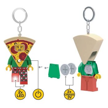 Breloc LEGO Iconic cu LED - Pizza