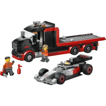 Camion de prezentare F1® cu mașină de curse Audi F1