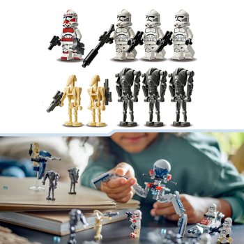Pachet de lupta: Clone Trooper si droid de lupta