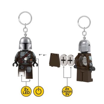 Breloc cu LED LEGO Star Wars Mandalorianul