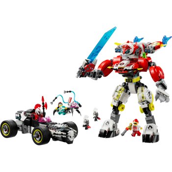 Robotul tigru al lui Cooper si masina hot rod a lui Zero