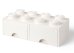 Cutie depozitare LEGO 2x4 cu sertare, alb