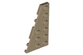 Placă 6 X 3 modificată unghi stânga