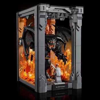 Stapânul inelelor: Diorama pentru biblioteca cu un Balrog