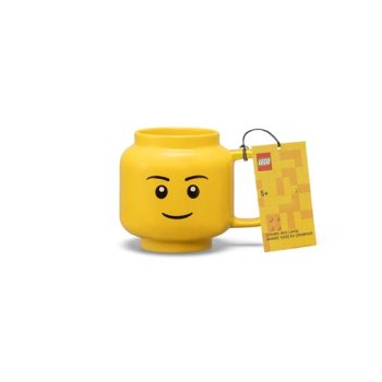 Cana mare LEGO din ceramica – Cap de baiat