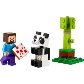 Steve si puiul de panda