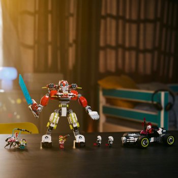 Robotul tigru al lui Cooper si masina hot rod a lui Zero