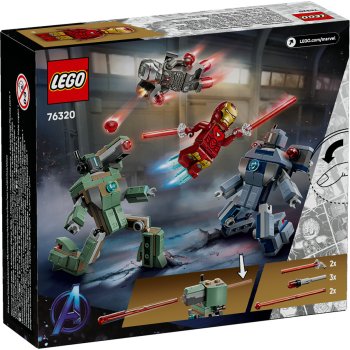 Iron Man si War Machine vs dronele Hammer