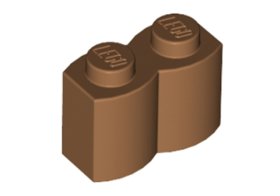 Cărămidă curbată 1 X 2 buşteni
