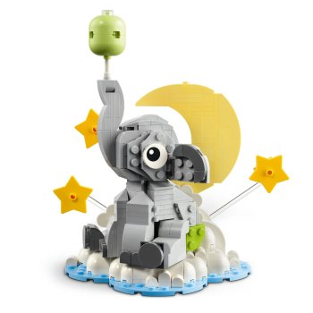 Pui de elefant pe cer